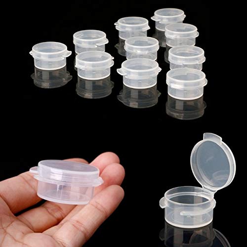 10Pcs Mini Makeup Sample Jars with Lids - Portable Travel Cream Containers for Cosmetics, Skincare & DIY - Perfect for Lotions, Serums & Beauty Products On-The-Go