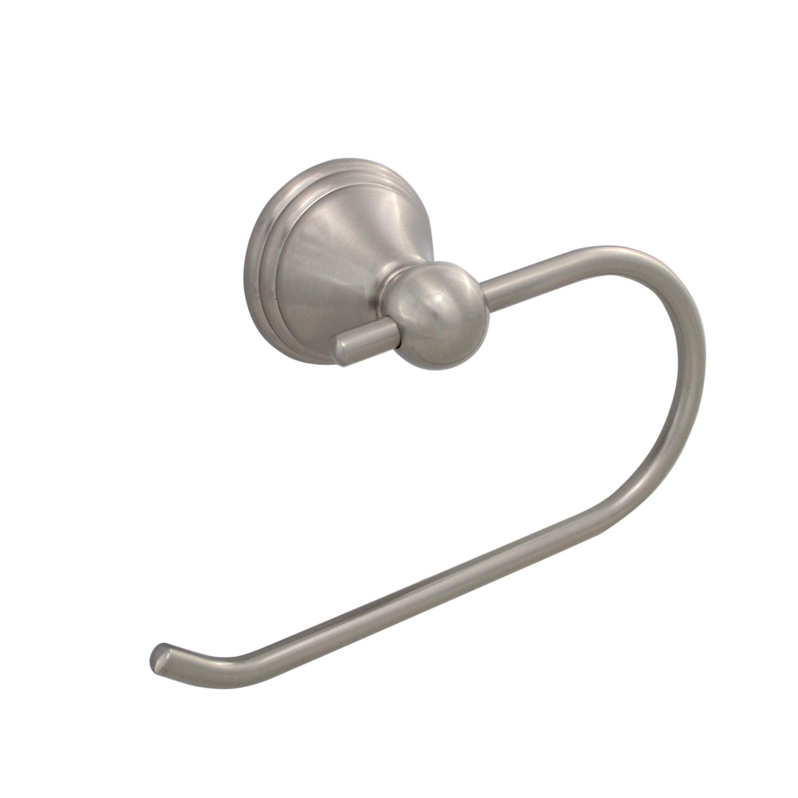 Modern Euro & Brushed Nickel Toilet Paper Holder - Formosa Design Hardware Bathroom Tissue Roll Stand - Durable & Stylish for Home, Office & Hotel Restrooms