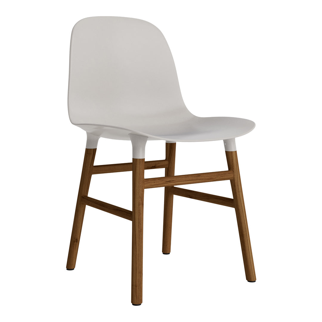 Modern Form Chair with Sturdy Wooden Legs - Perfect for Dining Room, Office, or Living Room Decor