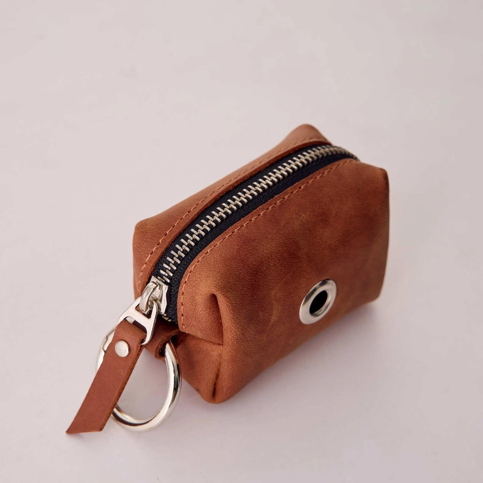 Dog Poop Bag Holder - Leash Attachment for Waste Bags | Hands-Free Dispenser for Dog Walking, Hiking & Park Visits