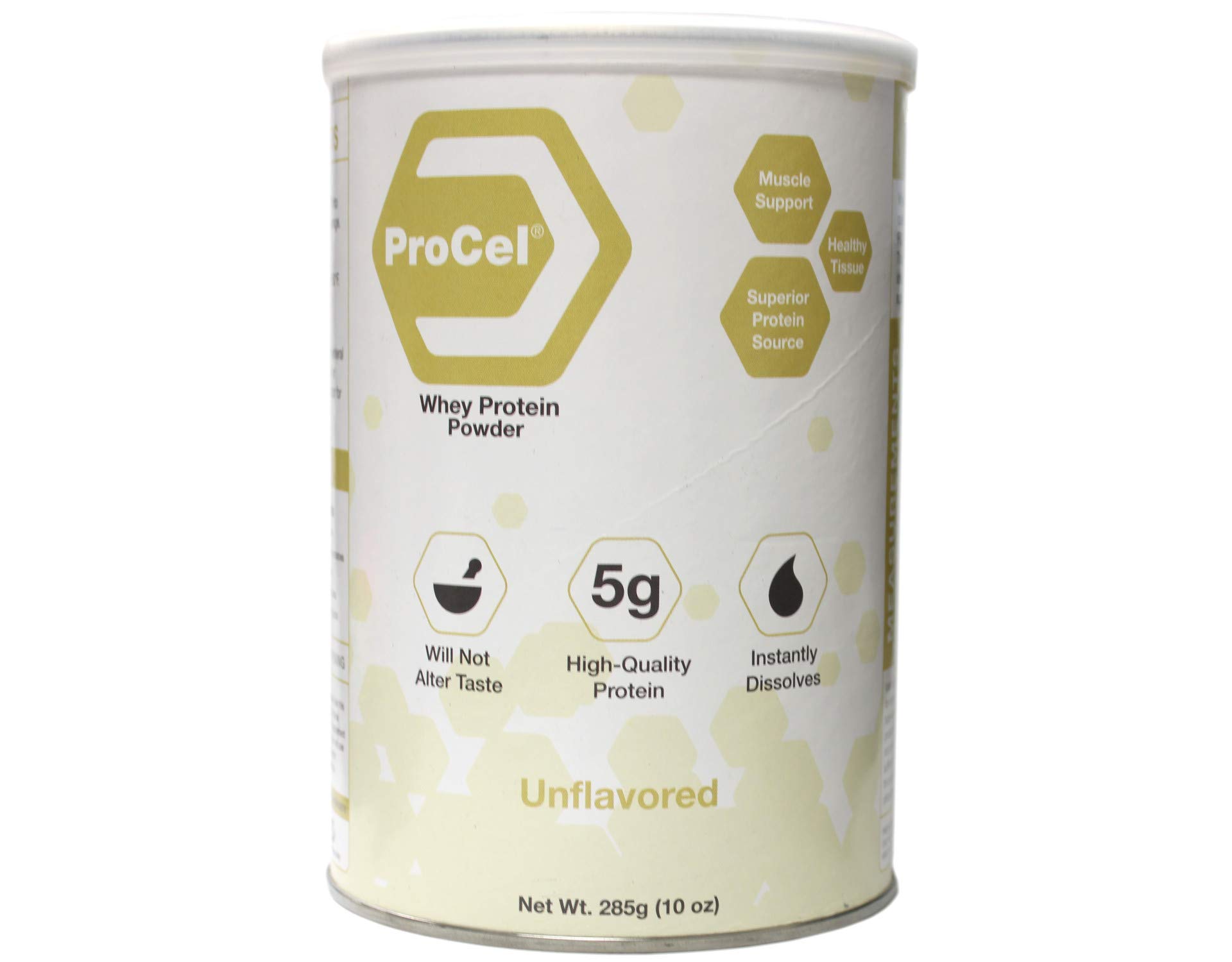 Choice One ProCel Protein Supplement Powder - Unflavored GH80 Formula, 10oz Ready-to-Mix Canister | Ideal for Post-Workout Recovery, Meal Replacement & Fitness Nutrition