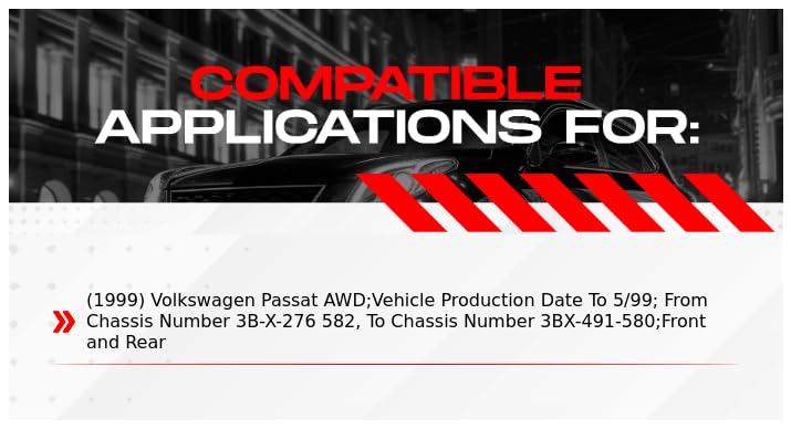 R1 Concepts Premium Ceramic Brake Pads and Rotors Kit - Front & Rear Brake System Replacement for 1999 Volkswagen Passat | Smooth Stopping Power for Daily Commuting & Highway Driving