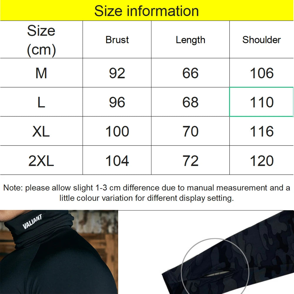 Men's Long Sleeve T-Shirts for Gym & Training - High Neck Fitness Workout Shirts for Running, Yoga & Athletic Performance