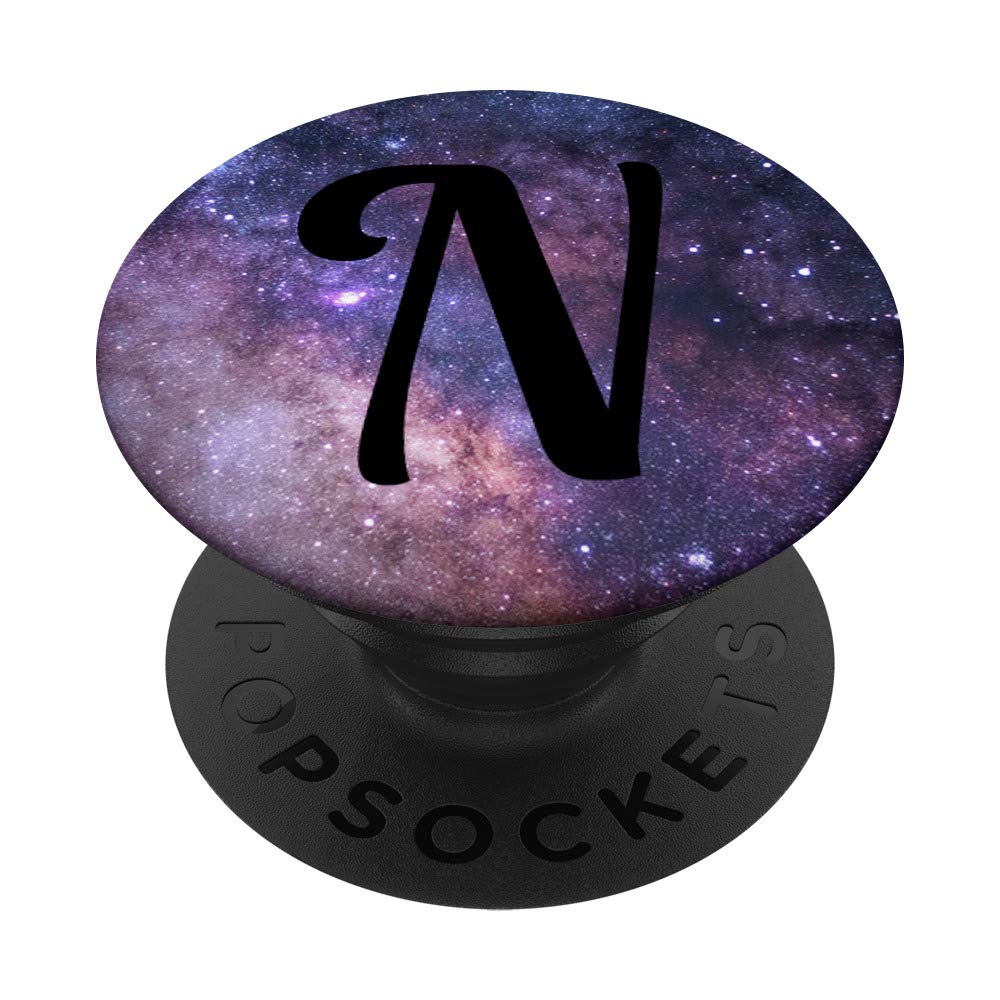 Galaxy Letter N PopSocket Grip & Stand for Phones & Tablets - Secure Hold & Hands-Free Viewing