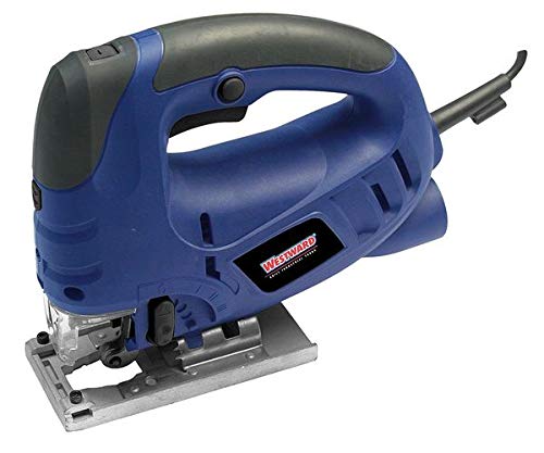 Westward Jig Saw - 4-Position Orbital Cutting, 800-3000 SPM Variable Speed - Perfect for Woodworking, DIY Projects & Home Renovations