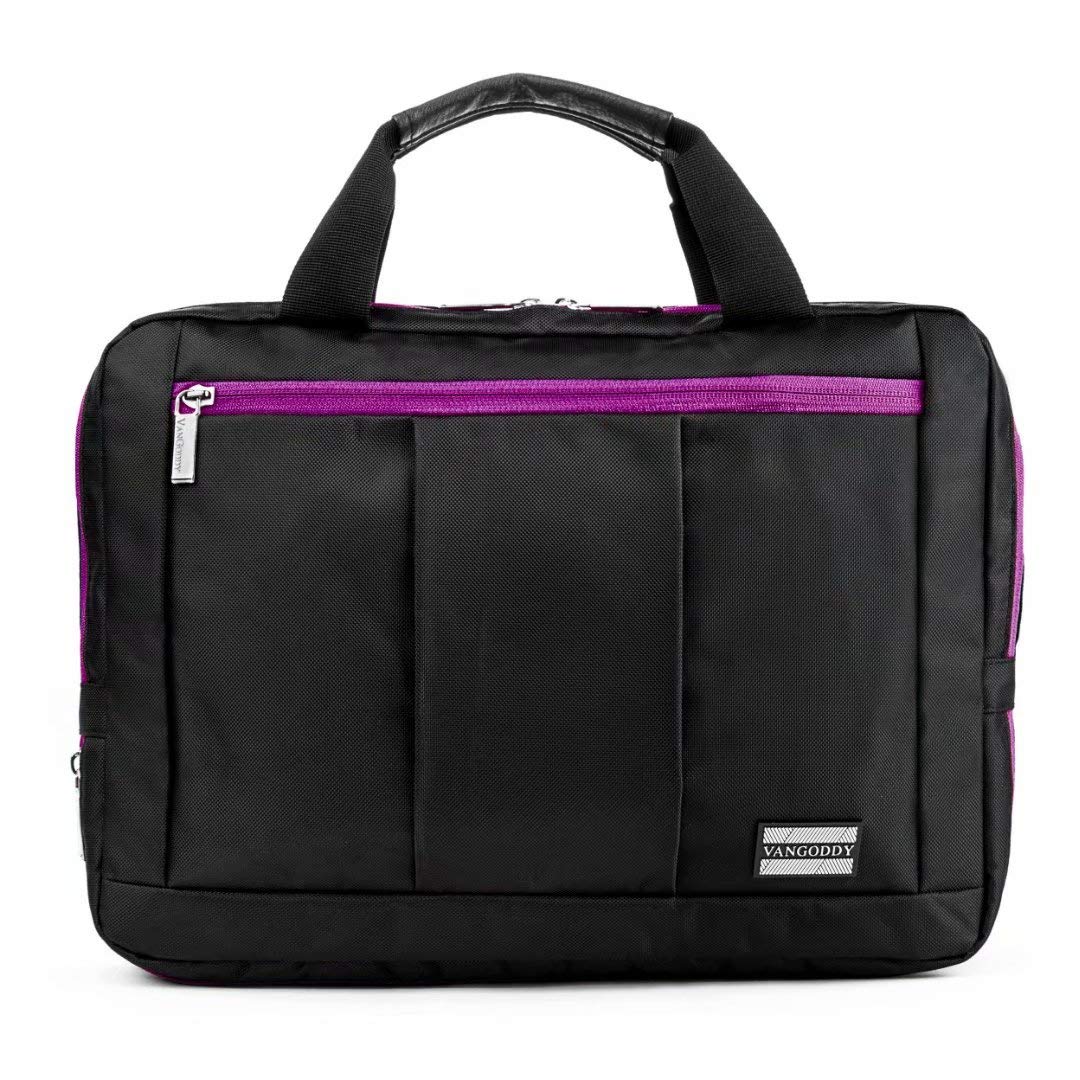 Durable 3-in-1 Laptop Messenger Bag for Asus ROG Strix/TUF Gaming/ZenBook 15/ROG Zephyrus/VivoBook 15 - Fits 16 Inch Laptops (Purple) - Perfect for Work, School & Travel