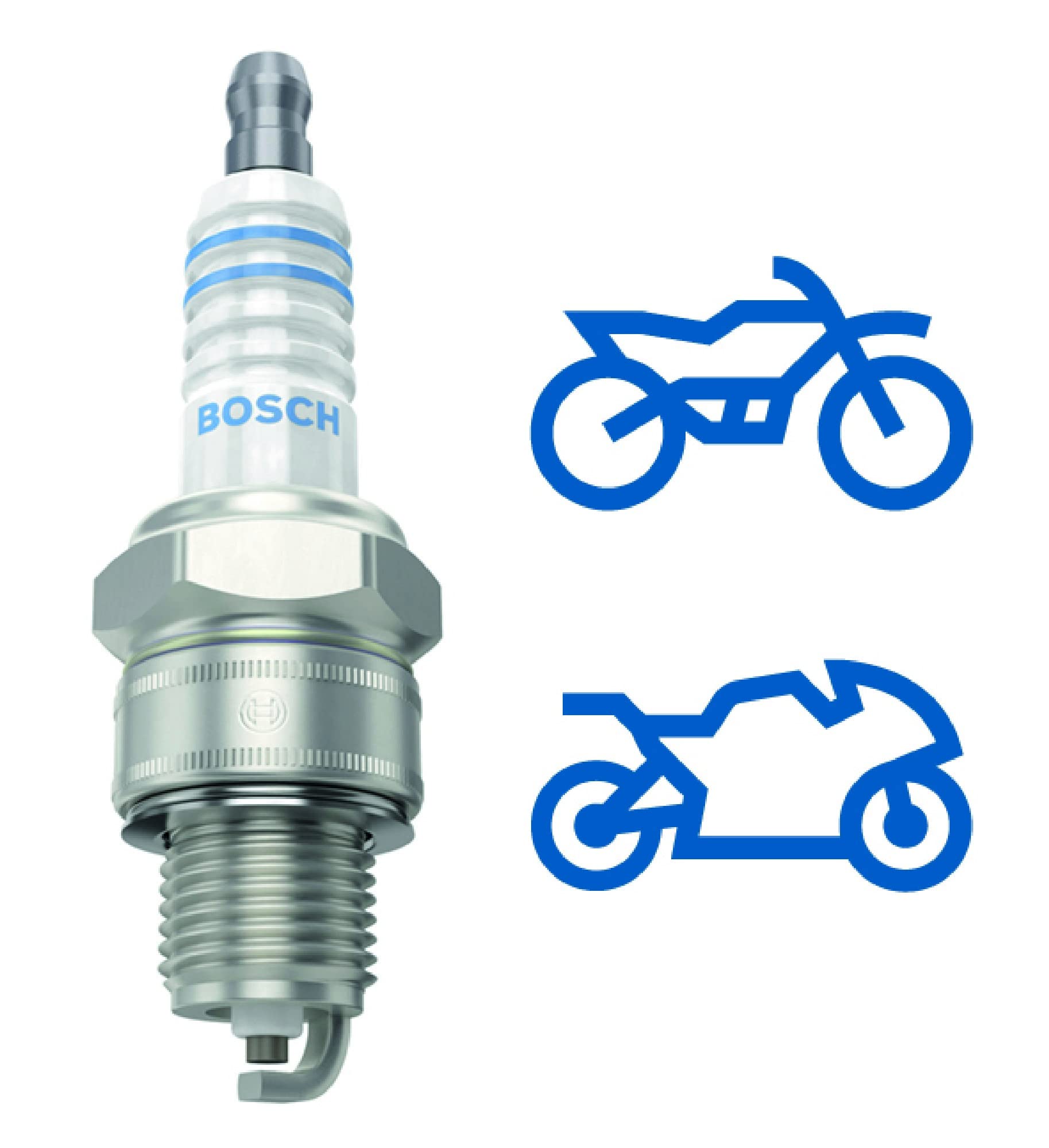 BOSCH 79116 Copper Nickel Spark Plug - Single for Cars, Trucks & Motorcycles - High Performance Ignition Replacement Part