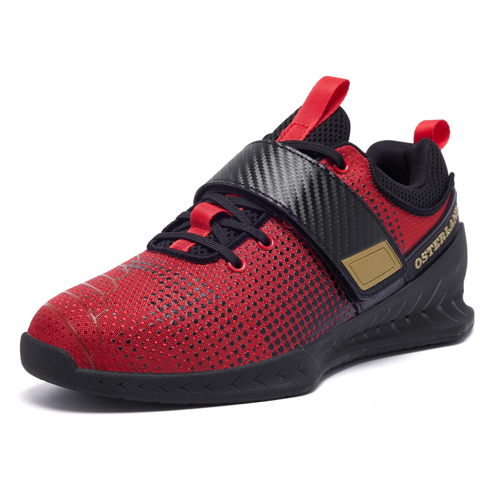 Osterland Weightlifting Shoes for Men & Women - Powerlifting Gym Shoes for Crossfit Training, Deadlifting & Squatting - Heavy Duty Lifting Footwear for Weight Training & Strength Workouts - Perfect for Gym, Home Workouts & Crossfit Competitions