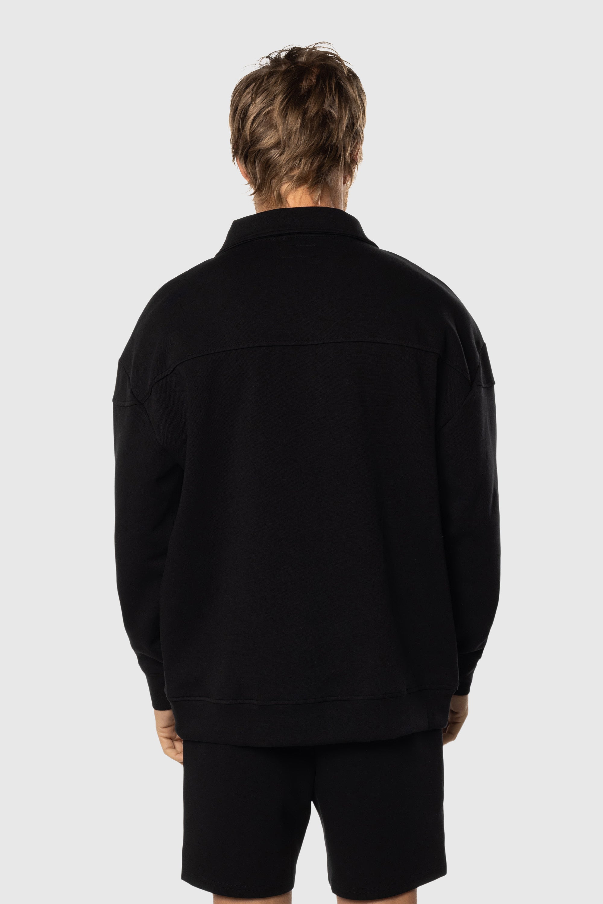 Black Stretch Fleece Set for Women - Soft & Cozy Winter Loungewear - Perfect for Home Relaxation, Yoga & Casual Outings