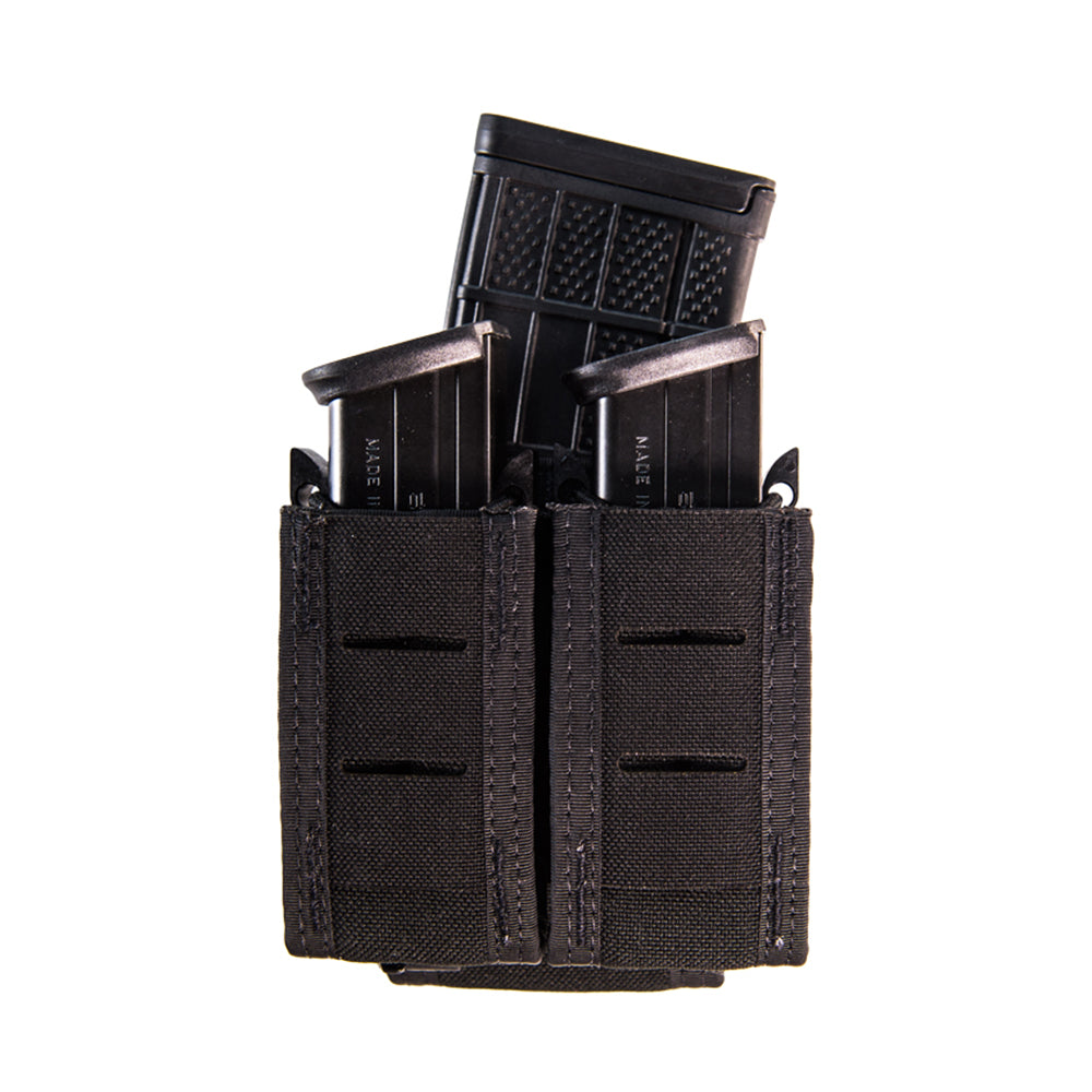 High Speed Gear Duty Double Pistol TACO with Rifle Pouch | Tactical Holster Made in USA | Perfect for Military, Police & Outdoor Shooting Range Use