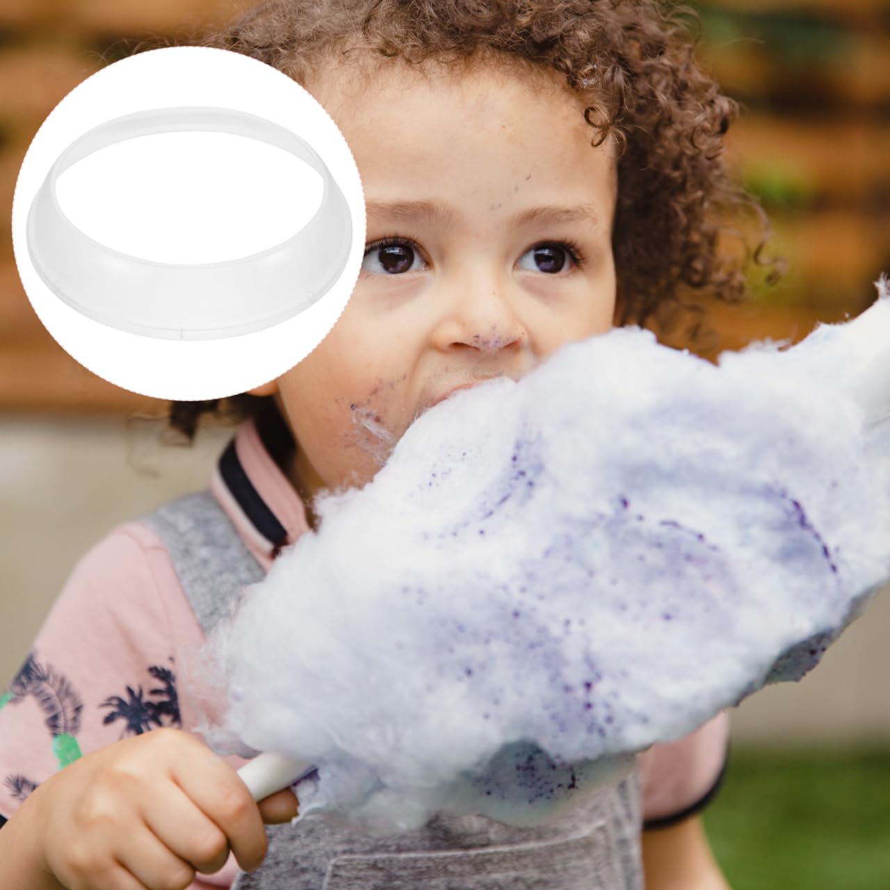 Mini Cotton Candy Machine with Marshmallow Maker - Portable White Plastic Candy Floss Maker for Kids, Birthday Parties & Carnival Events - Includes Sugar Dispenser & Accessories
