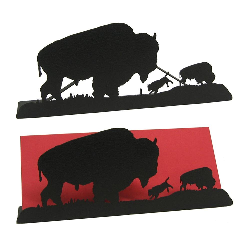 Innovative Fabricators Bison Buffalo Letter Holder - Rustic Office Desk Organizer for Bills, Mail & Documents - Perfect for Home & Office Workspace Decor