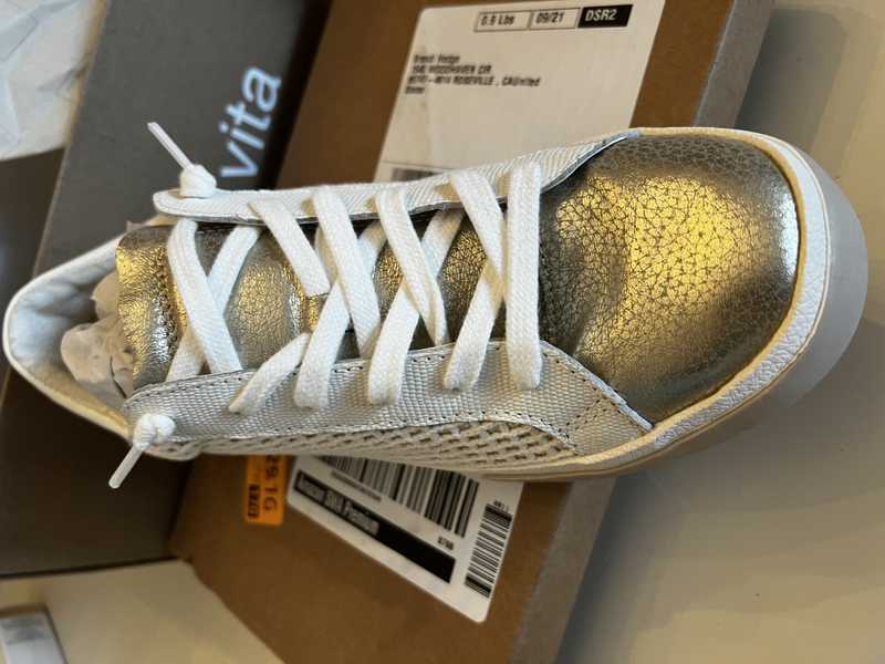 ZINA SNEAKERS BONE GOLD WOVEN - Stylish & Comfortable Women's Casual Shoes for Walking, Running & Everyday Wear | Perfect for Work, Travel & Outdoor Activities