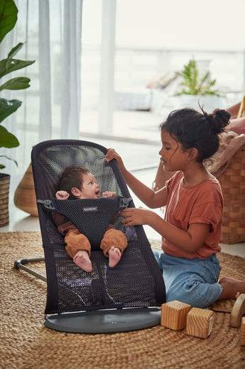 BabyBjorn Bouncer Bliss Mesh - Premium Baby Bouncer with Breathable Mesh Fabric for Newborns to Toddlers | Perfect for Nursery, Playtime & Soothing Baby to Sleep