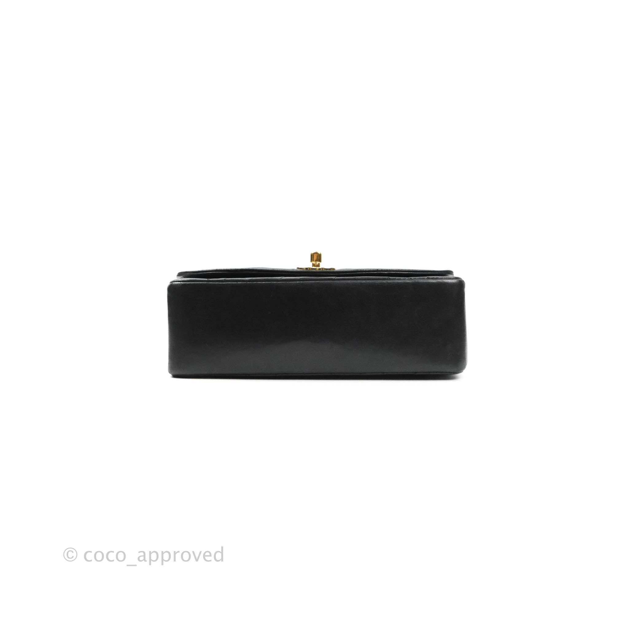 Authentic Chanel Black Quilted Lambskin Small Vintage Classic Diana Flap Bag - Luxury Crossbody Purse for Women, Perfect for Date Night & Special Occasions