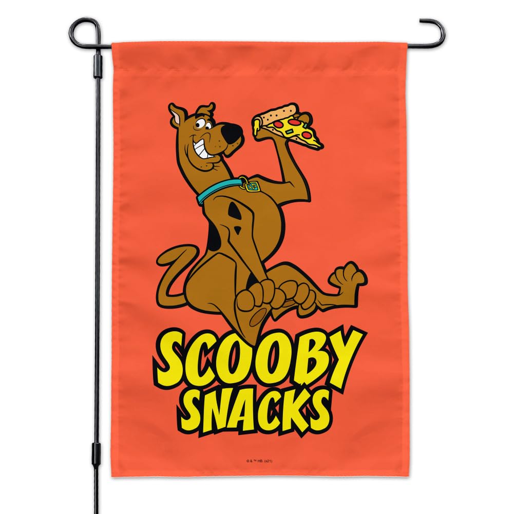 Scooby Snacks Themed Garden Yard Flag - Fun Cartoon Decor for Outdoor Lawn, Patio, and Porch - Perfect for Dog Lovers and Cartoon Fans