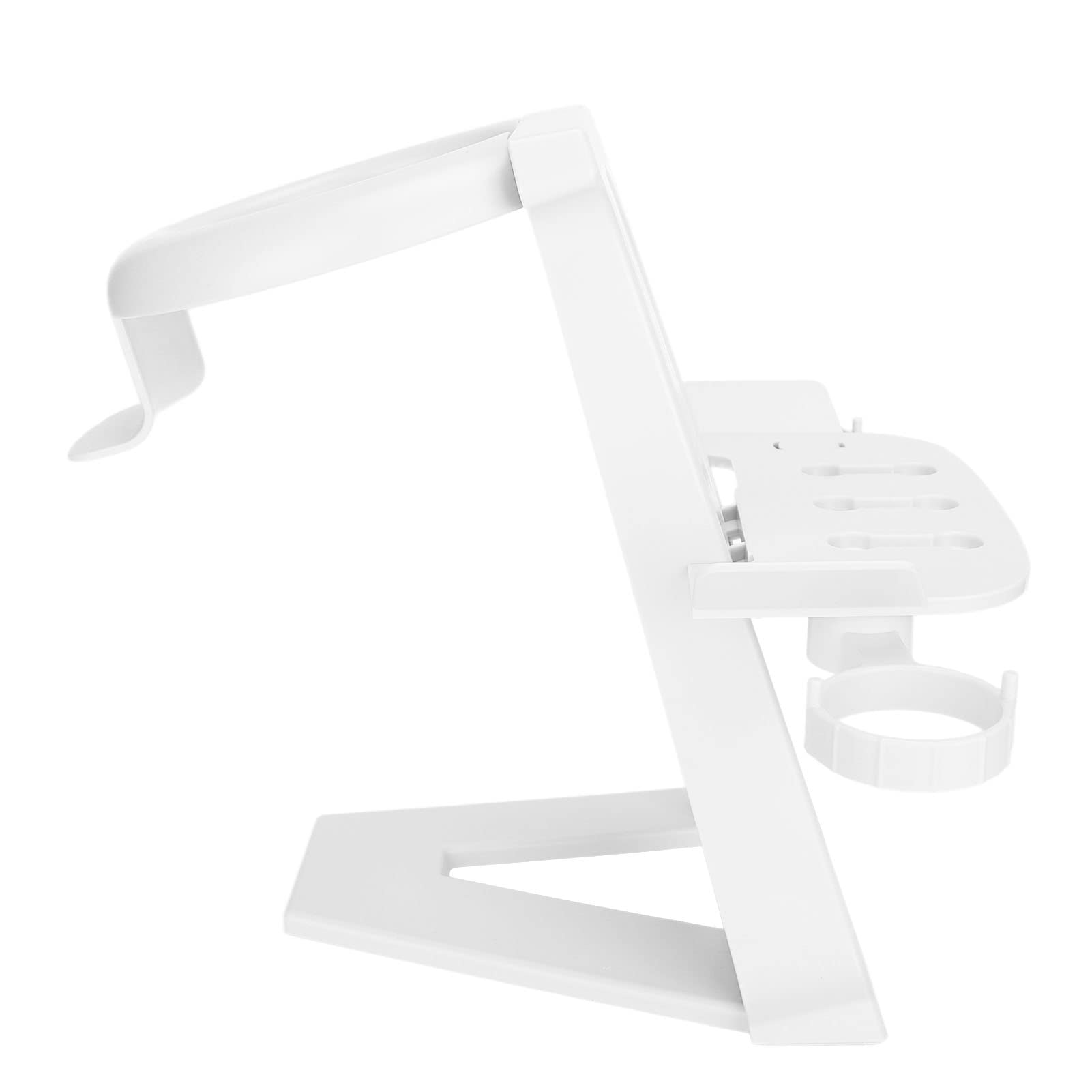 CHICIRIS VR Headset Stand & Controller Holder - Durable Plastic VR Accessories Organizer for Oculus Rift S & HTC Vive (White) - Perfect for Gaming Setup & VR Equipment Storage