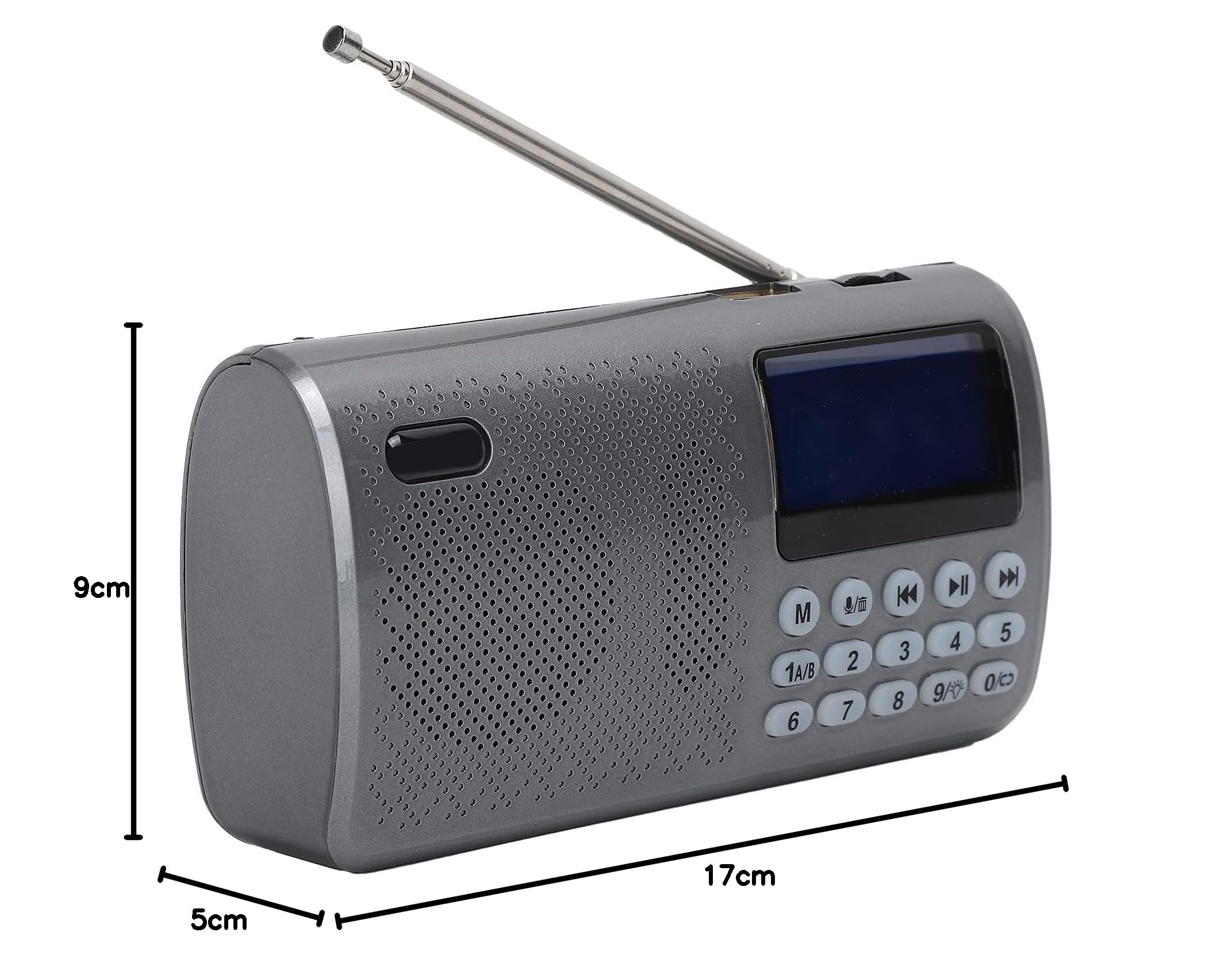 Dpofirs Portable FM Digital Radio with LED Display - Multifunctional Audio Player with Memory Function, Wireless FM Radio, Supports Memory Card & USB Playback | Perfect for Home, Office, Travel & Outdoor Activities