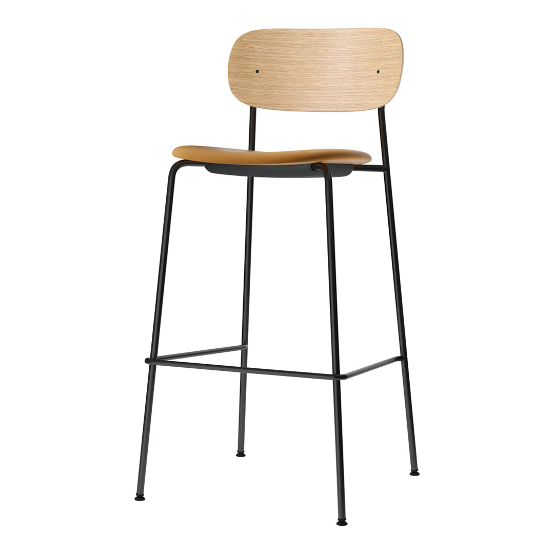 Co Bar Chair with Upholstered Seat - Modern Counter Height Stool for Kitchen Island, Bar, and Dining Room - Comfortable & Stylish Seating Solution