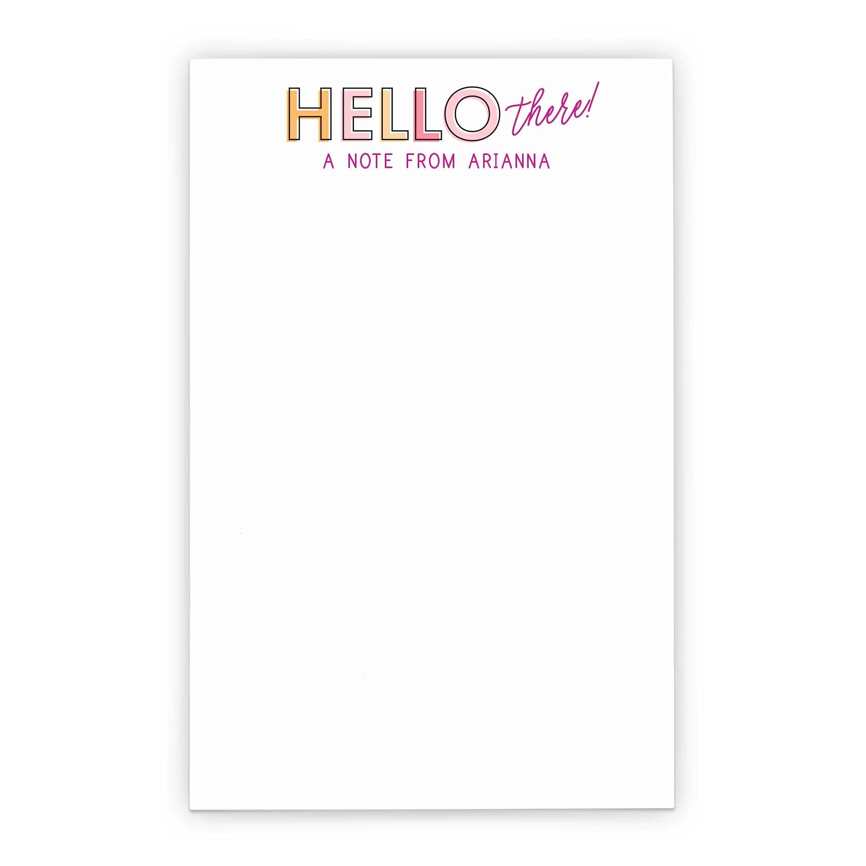 Personalized Notepad Set for Girls - Cute Stationery & Envelopes (5.5x8.5in, 50 Sheets) - Perfect for School & Gifts