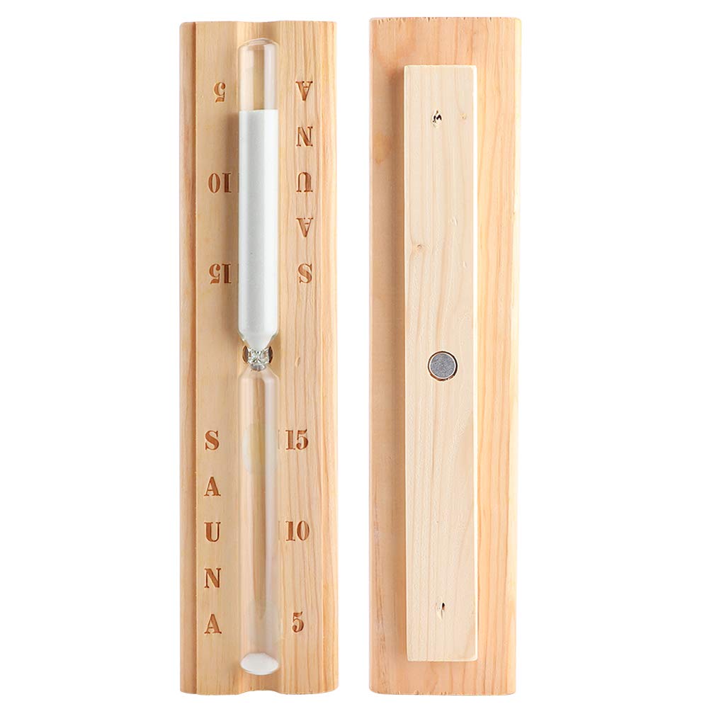Premium Wooden Hourglass Sand Timer - Sauna & Classroom Decor, Kids Learning Tool, Home & Office Decoration | Perfect for Meditation, Study, Games & Relaxation