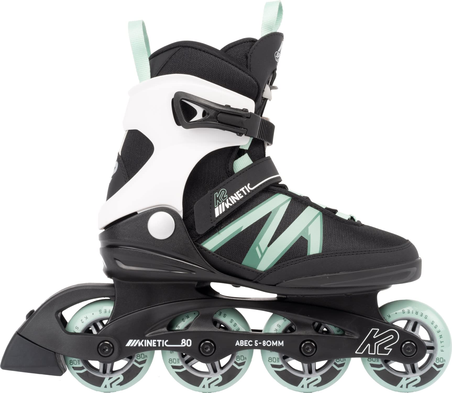 K2 Kinetic 80 Pro Sage Women's Inline Skates - High Performance Fitness & Recreational Skating for Women | Perfect for Outdoor Exercise, Park Trails & Urban Commuting