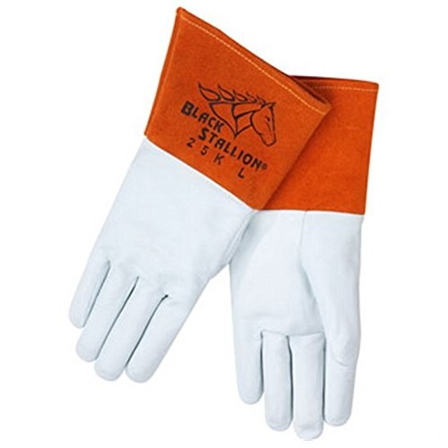 Premium Black Stallion 25K L Large TIG Welding Gloves - Heat Resistant & Durable for Metal Fabrication, Automotive Repair & DIY Projects