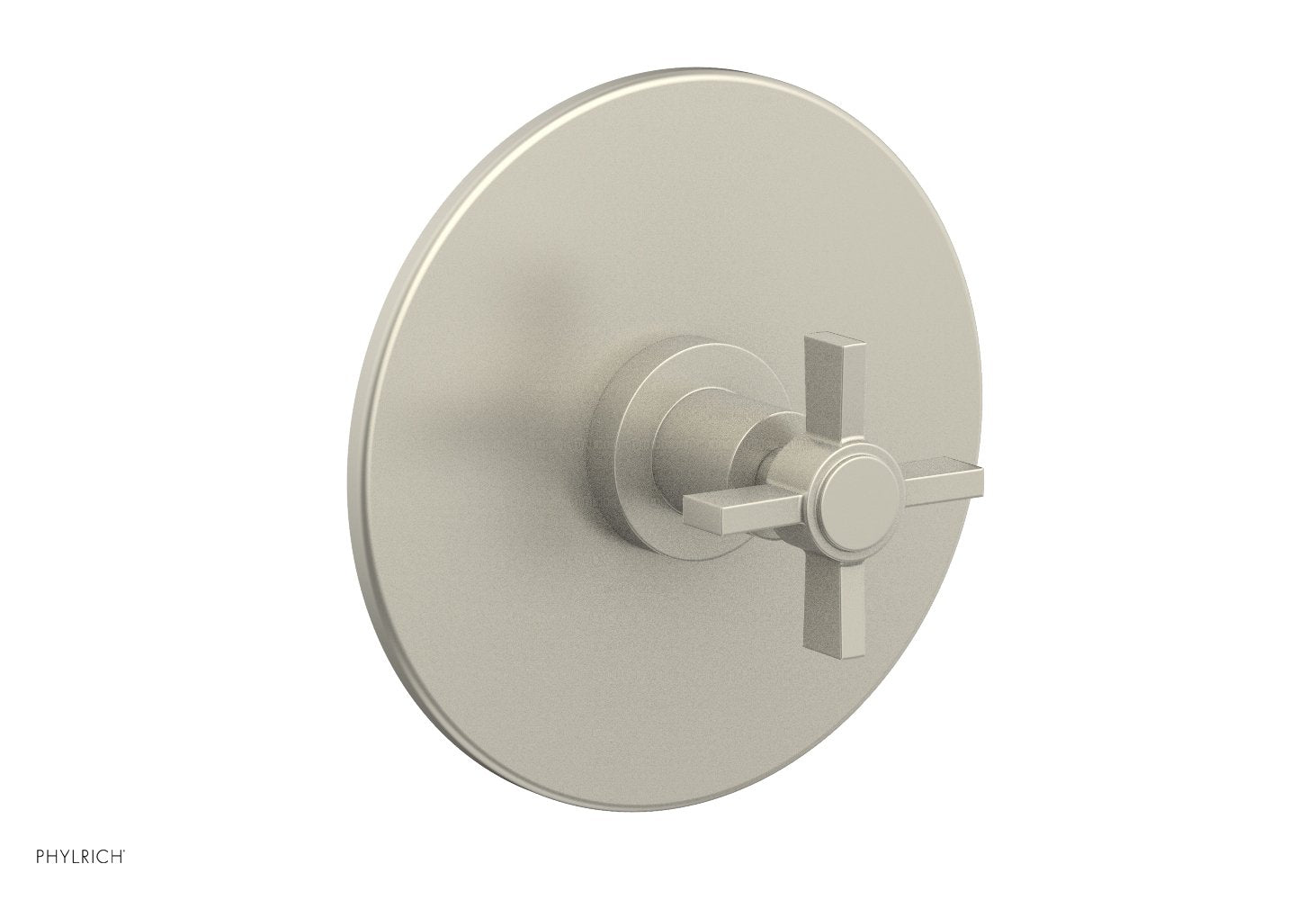 BASIC 3/4 Thermostatic Shower Trim with Blade Cross Handle - DTH137 - Perfect for Modern Bathroom Upgrades & Spa-Like Shower Experience