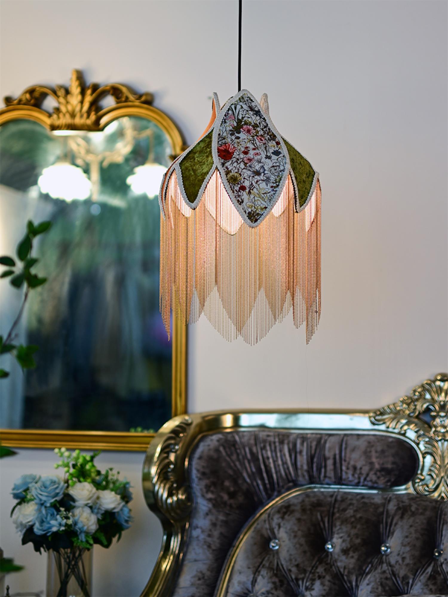Bette Fringed Pendant Lamp - Modern Boho Ceiling Light Fixture for Dining Room, Bedroom & Living Room Decor