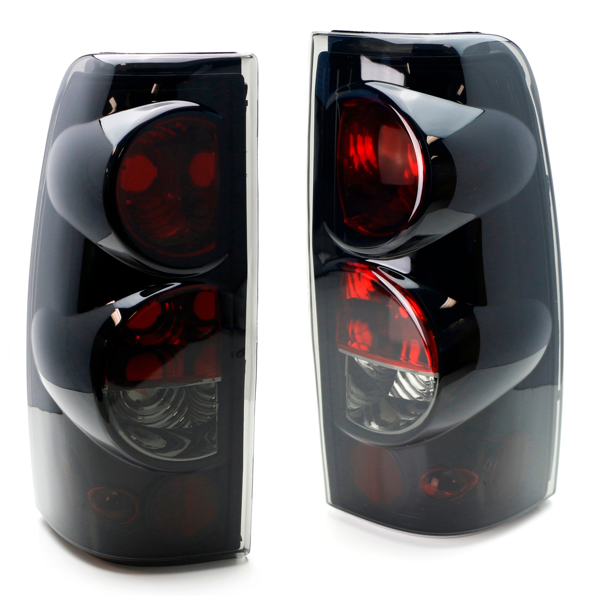 Smoked Black Tail Lights for 1999-2006 Chevrolet Silverado & 1999-2003 GMC Sierra - Upgrade Your Truck's Rear Style for Night Driving and Enhanced Visibility