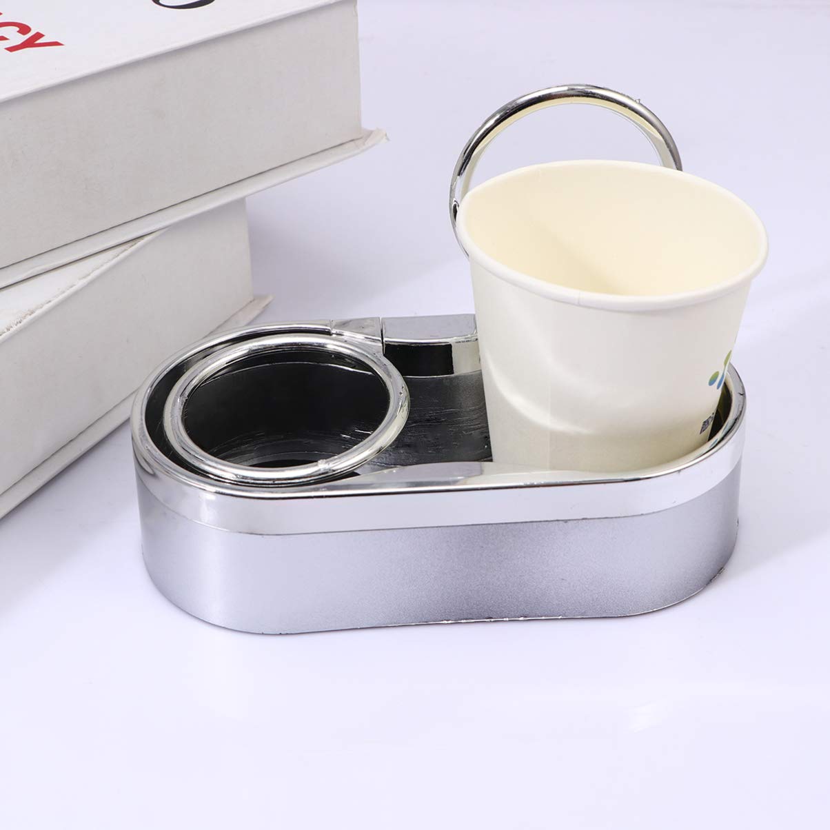 Garneck 1-Piece Multi-Function Phone Stand & Drink Holder - Adjustable Car Cup Holder for iPhone, Samsung & Smartphones - Perfect for Office Desk, Car Travel & Home Use