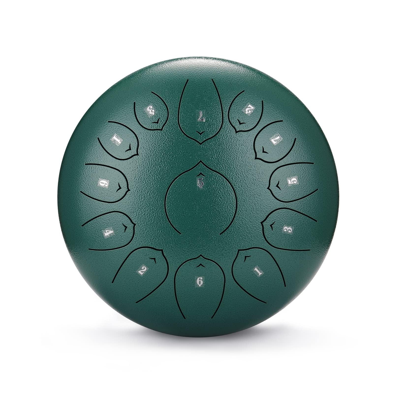 KERREY 12-Inch 13-Tone Steel Tongue Drum | Handpan Percussion Instrument | Mini Steel Drum for Meditation, Yoga & Music Therapy (Color: Blue)