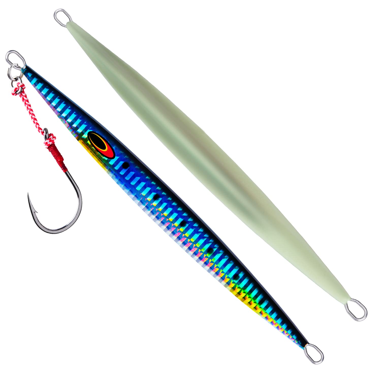 Goture Tuna Lures - Glow in the Dark Saltwater Jigs 200g & 250g - Deep Sea Fishing Lures for Tuna, Grouper, Dogtooth, Bass & Salmon - Speed Vertical Jigging Artificial Bait - Perfect for Offshore Fishing & Night Fishing Adventures