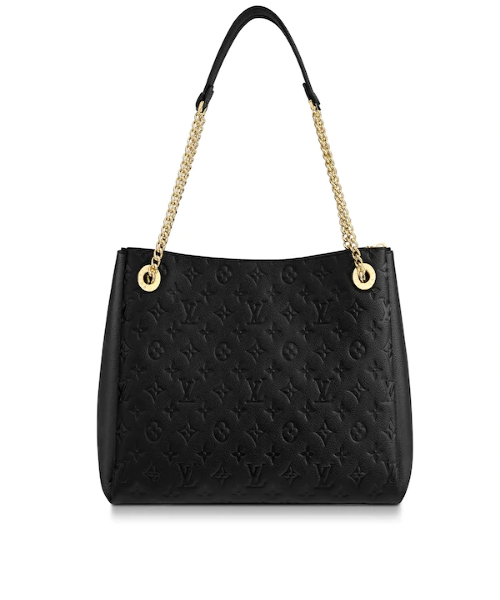 Louis Vuitton Surene MM Monogram Empreinte Leather Handbag in Noir Black - Perfect for Work, Travel & Everyday Luxury Accessory