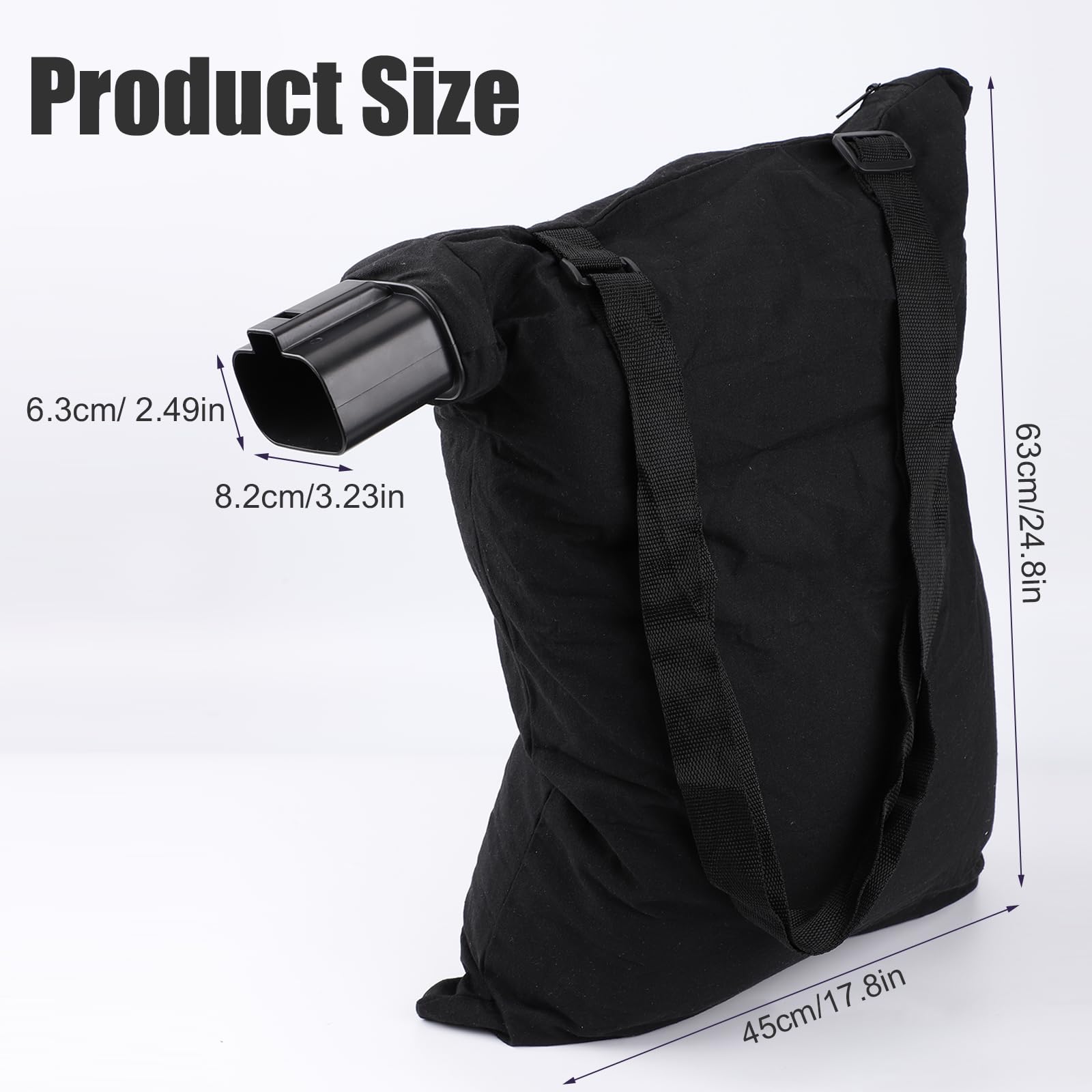 High Capacity Leaf Blower Vacuum Bag - Compatible with Black & Decker BV3100/BV2900 - Durable Shoulder Collection Bag for Yard Waste (Model 5140117-99/5140125-95) - Perfect for Fall Cleanup, Lawn Maintenance & Gardening Accessories