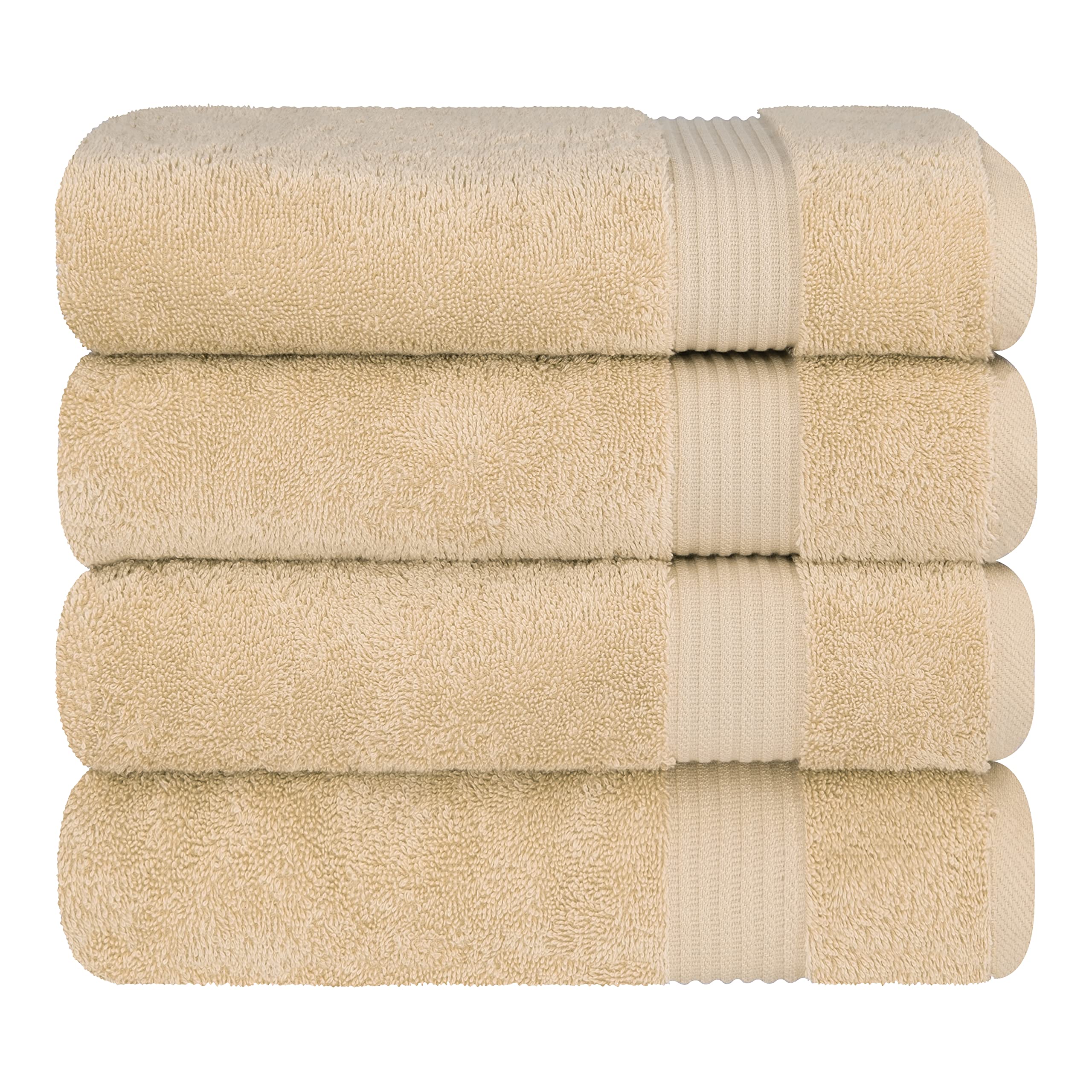 Premium 6-Piece Cotton Towel Set & 4-Piece Bath Towel Bundle - Ultra Soft, Absorbent Bath & Hand Towels for Spa, Gym, Beach & Luxury Home Use