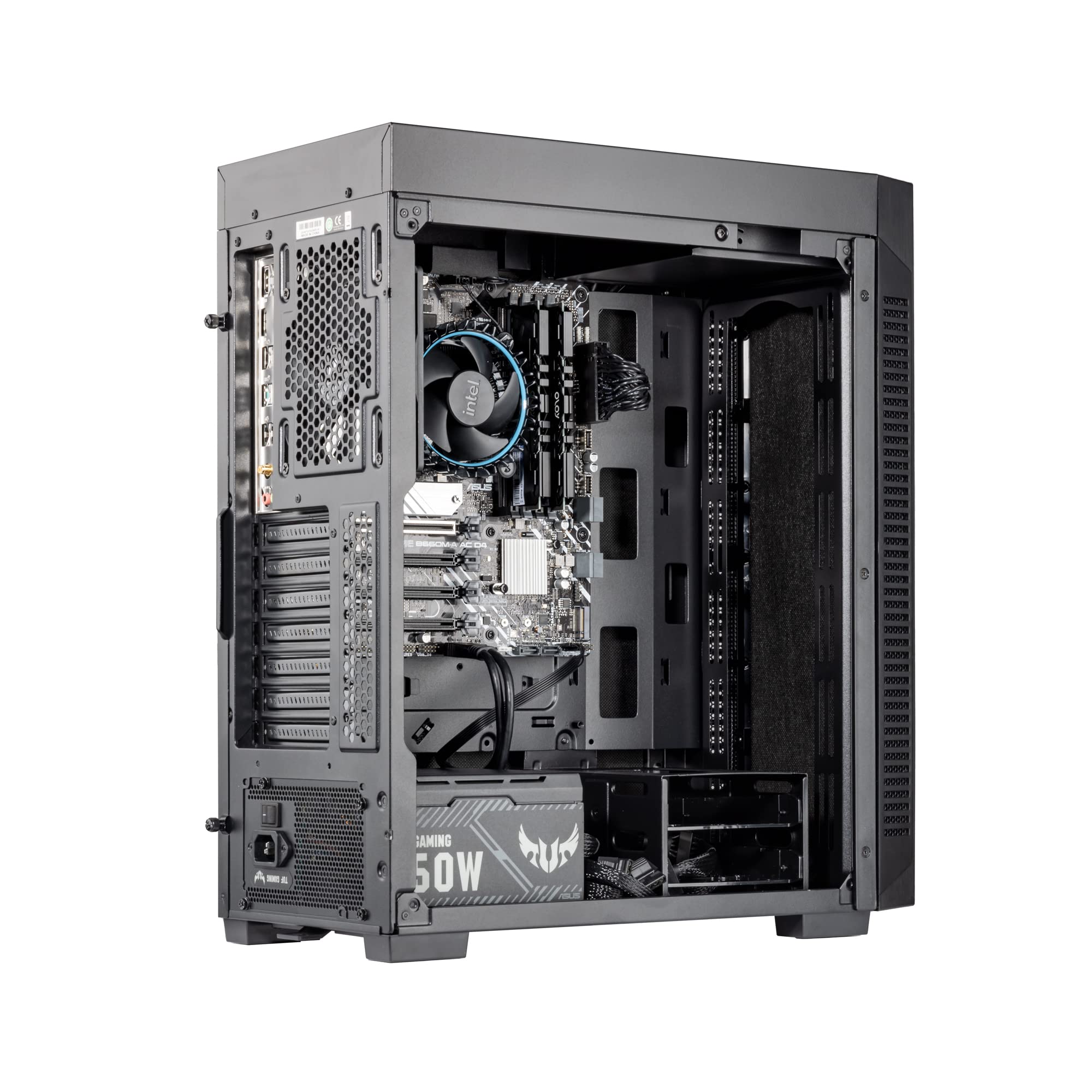 Velztorm Pallidux Workstation Business Desktop PC - Intel i5-12400 6-Core, 32GB DDR4 RAM, 2TB SSD + 2TB HDD, WiFi, Bluetooth 5.1, Windows 11 Home - Perfect for Office Work, Graphic Design & Video Editing (Model: VELZ0055)