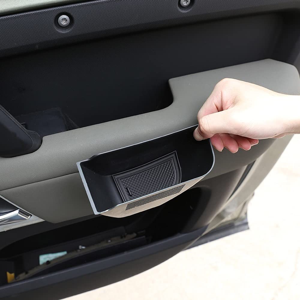 Land Rover Defender 110 2020-2022 ABS Black Car Door Storage Box & Glove Armrest Organizer - Perfect for Phone, Keys & Small Accessories - Durable Car Interior Upgrade for Off-Road Adventures & Daily Commutes
