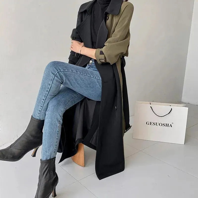 Women's Casual Winter Trench Coat - Waterproof Warm Long Overcoat for Cold Weather - Perfect for Work, Travel & Everyday Wear