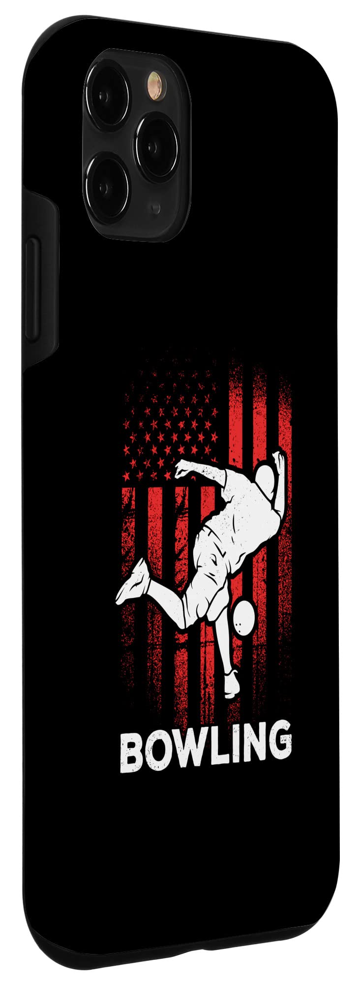 iPhone 11 Pro Case with American Flag Bowling Team Design - Durable Protective Cover for Bowling Enthusiasts | Perfect for Bowling Leagues, Tournaments and Sports Fans