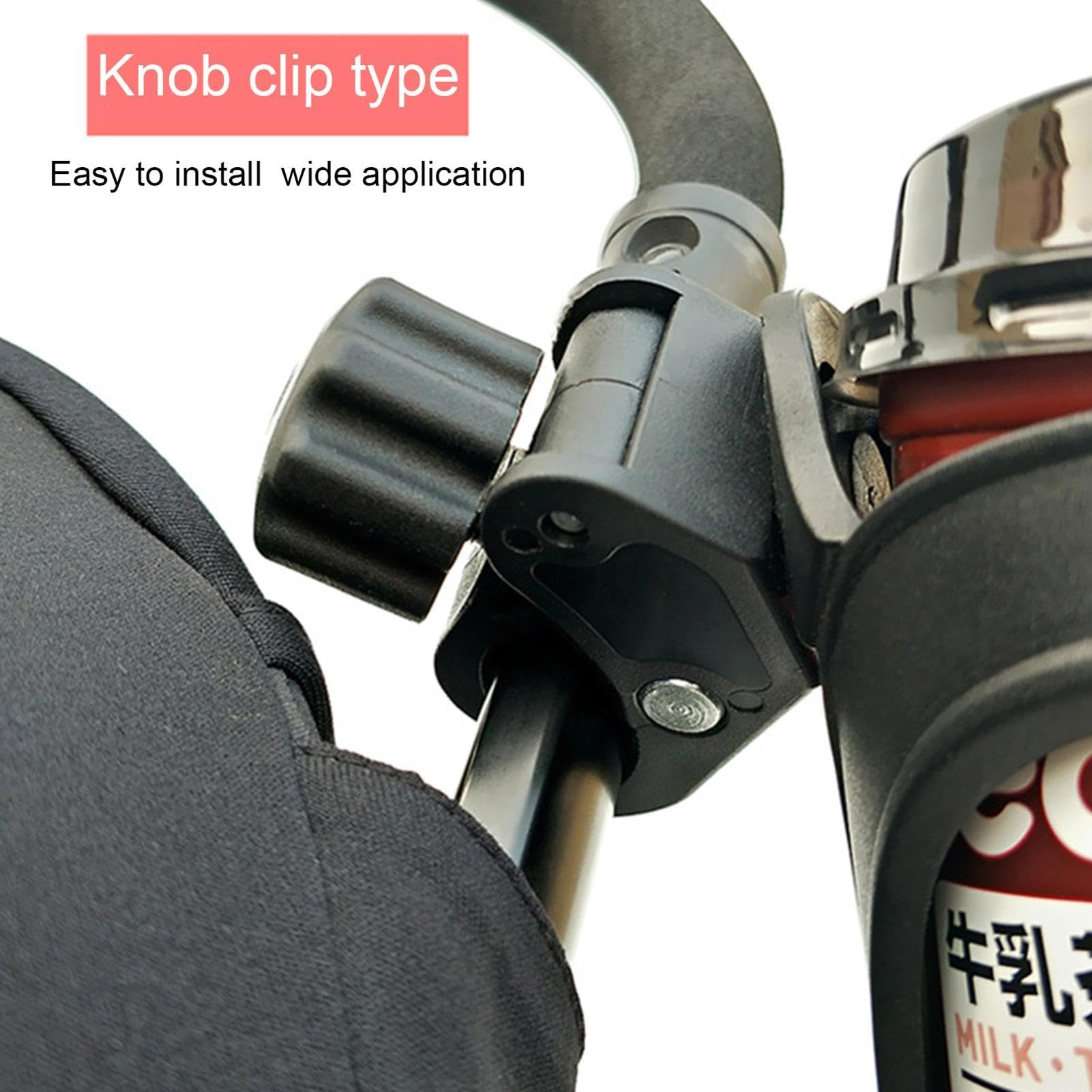 Adjustable 360° Rotating Cup Holder for Stroller, Walker, Wheelchair & Car - Large Capacity Drink Holder for Parents, Seniors & Commuters | Perfect for Outdoor Walks, Shopping & Road Trips