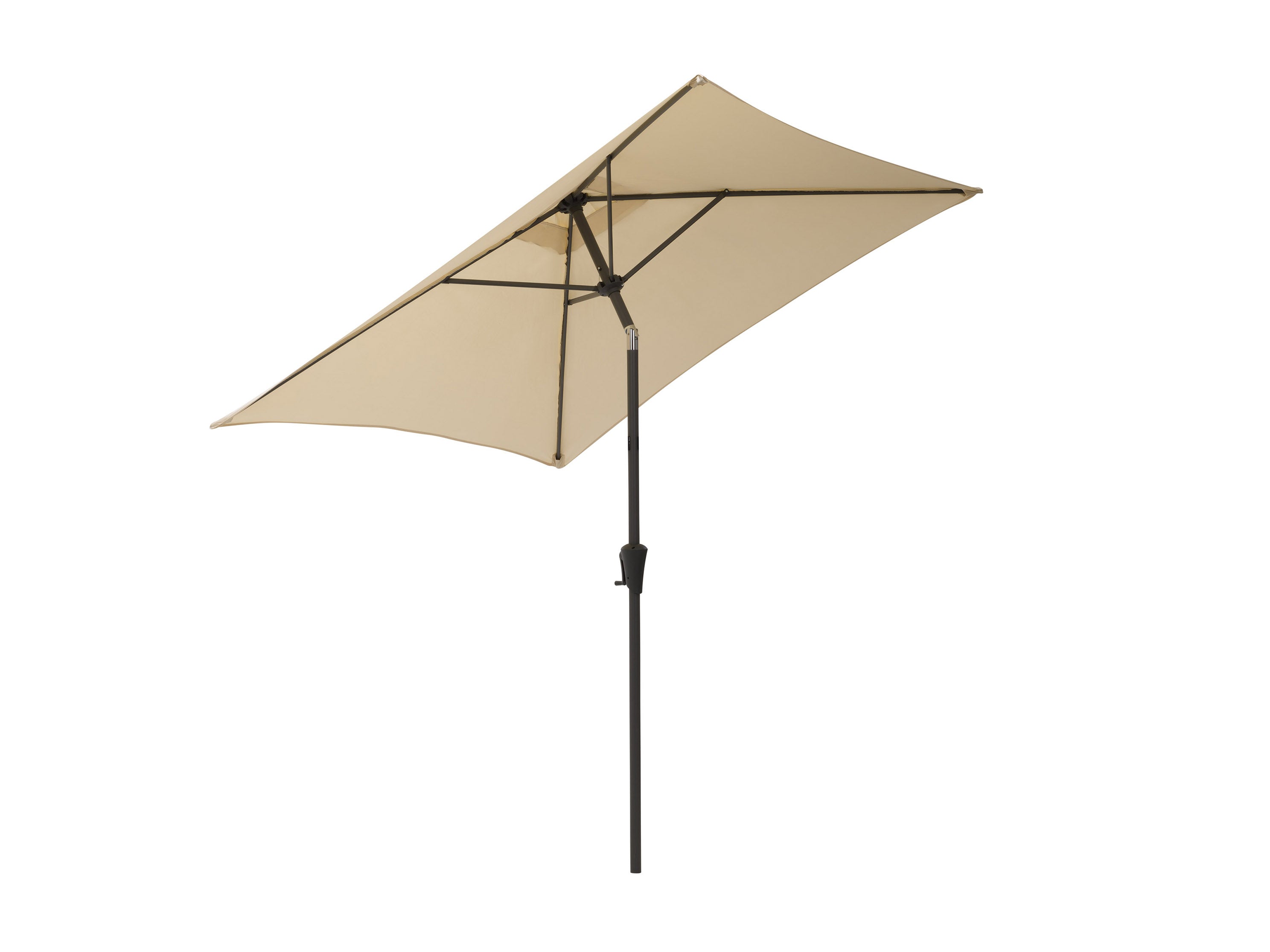 9ft Square Warm White Patio Umbrella - Outdoor Dining, Poolside Lounging, Garden Shade Solution