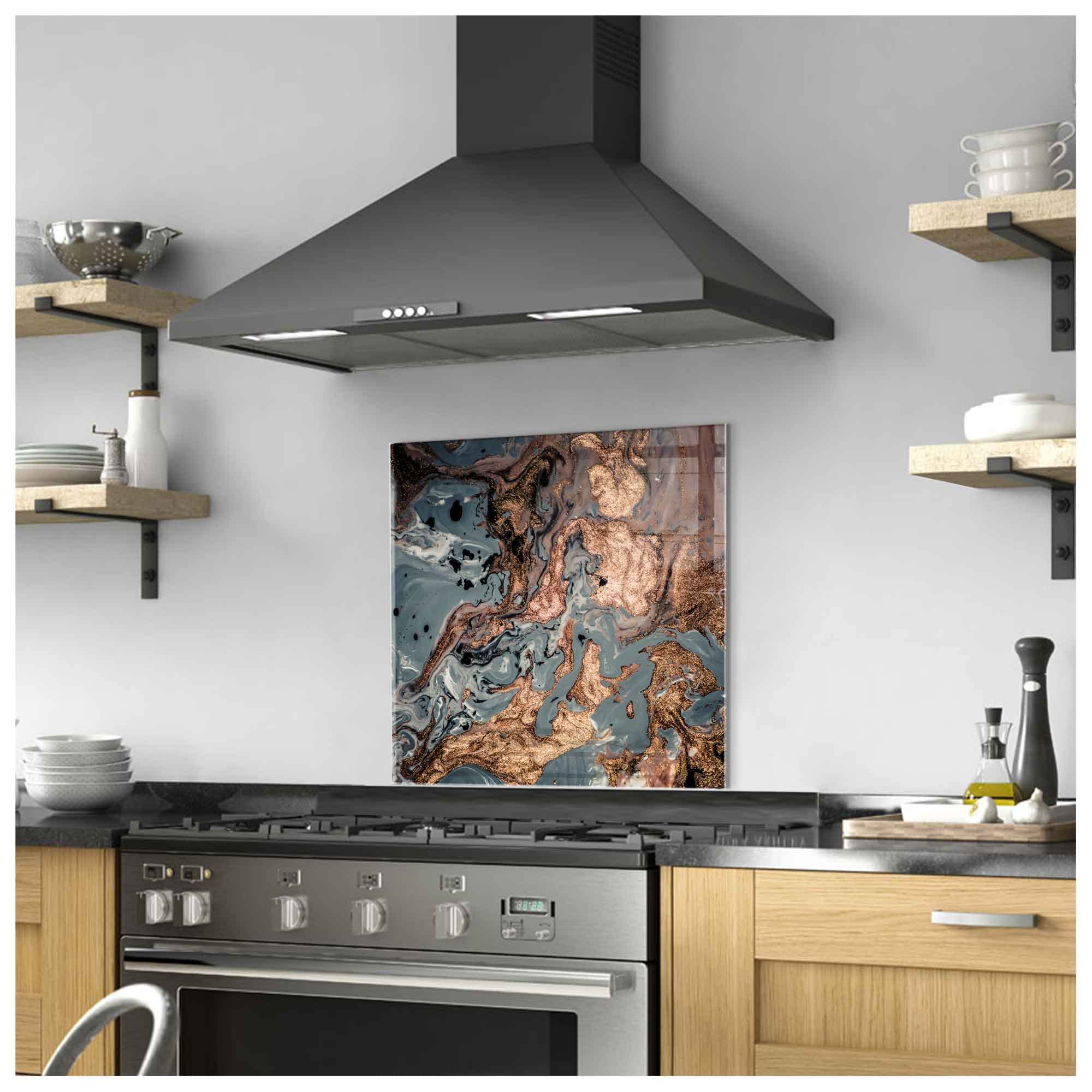 Tempered Glass Kitchen Backsplash - 30x30