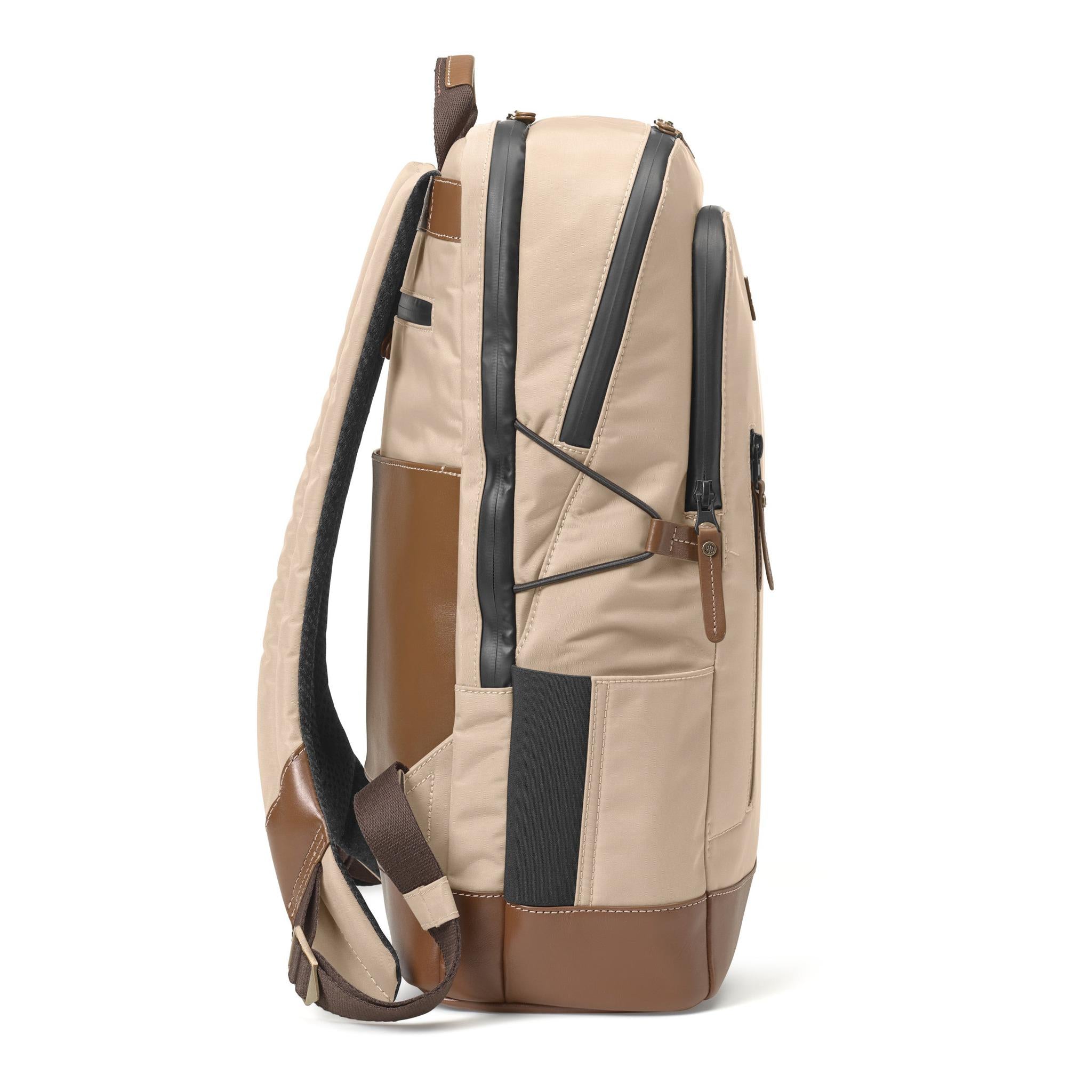 Johnston & Murphy Hudson Waterproof Backpack for Men & Women - Durable Water-Resistant Laptop Backpack for Work, Travel & Outdoor Adventures