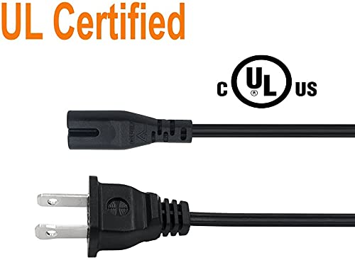 JVC RC-ST3 Power Cord Replacement - AC Outlet Cable Plug for RC-ST3SL RC-ST3SLEB Boom Box & Portable CD Player - Perfect for Home, Office, and Outdoor Music Playback
