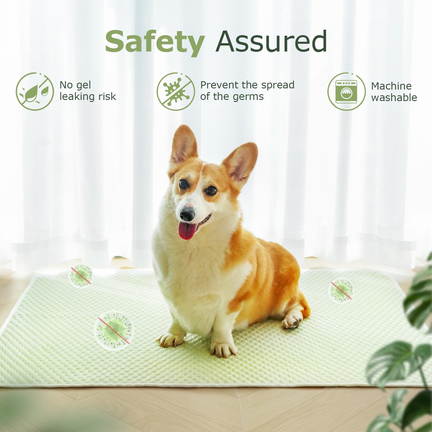 Mora Pets Dog Cooling Mat - Breathable Washable Cooling Pad for Dogs & Cats - Non-Slip Pet Mat for Indoor & Outdoor Use - 28 x 22 Inch Small - Perfect for Hot Weather, Travel, and Home Comfort