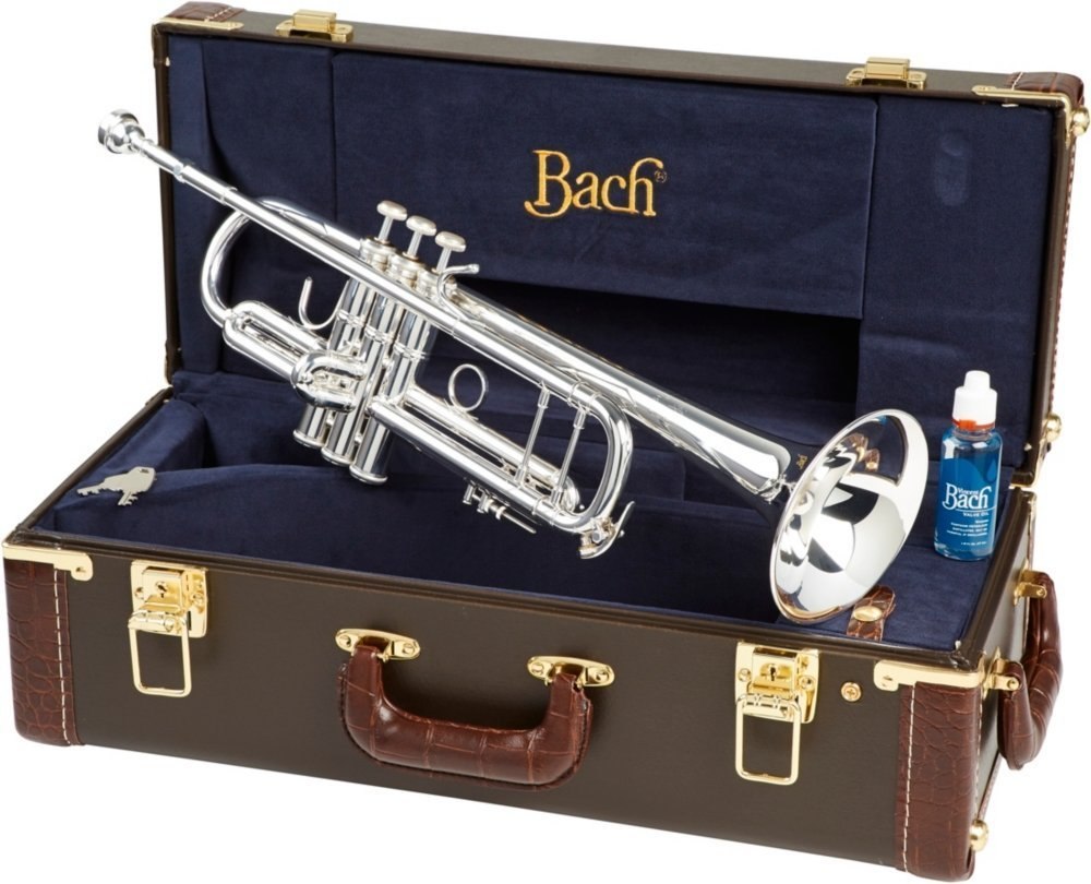 Bach Stradivarius 180S43 Bb Trumpet - Professional Silver Plated Brass Instrument for Jazz, Orchestra & Solo Performances