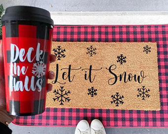 Let It Snow - Festive Holiday Decorations for Christmas & Winter | Perfect for Home, Office & Party Decor