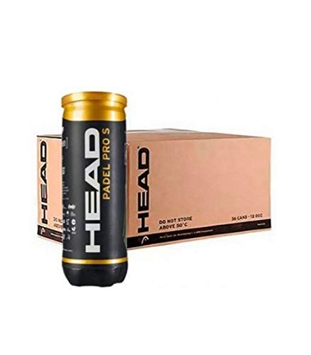 Head Padel Pro S - 24 Canisters of 3 Balls | Premium Padel Tennis Balls for Training & Matches | Durable & High-Performance for Indoor & Outdoor Play