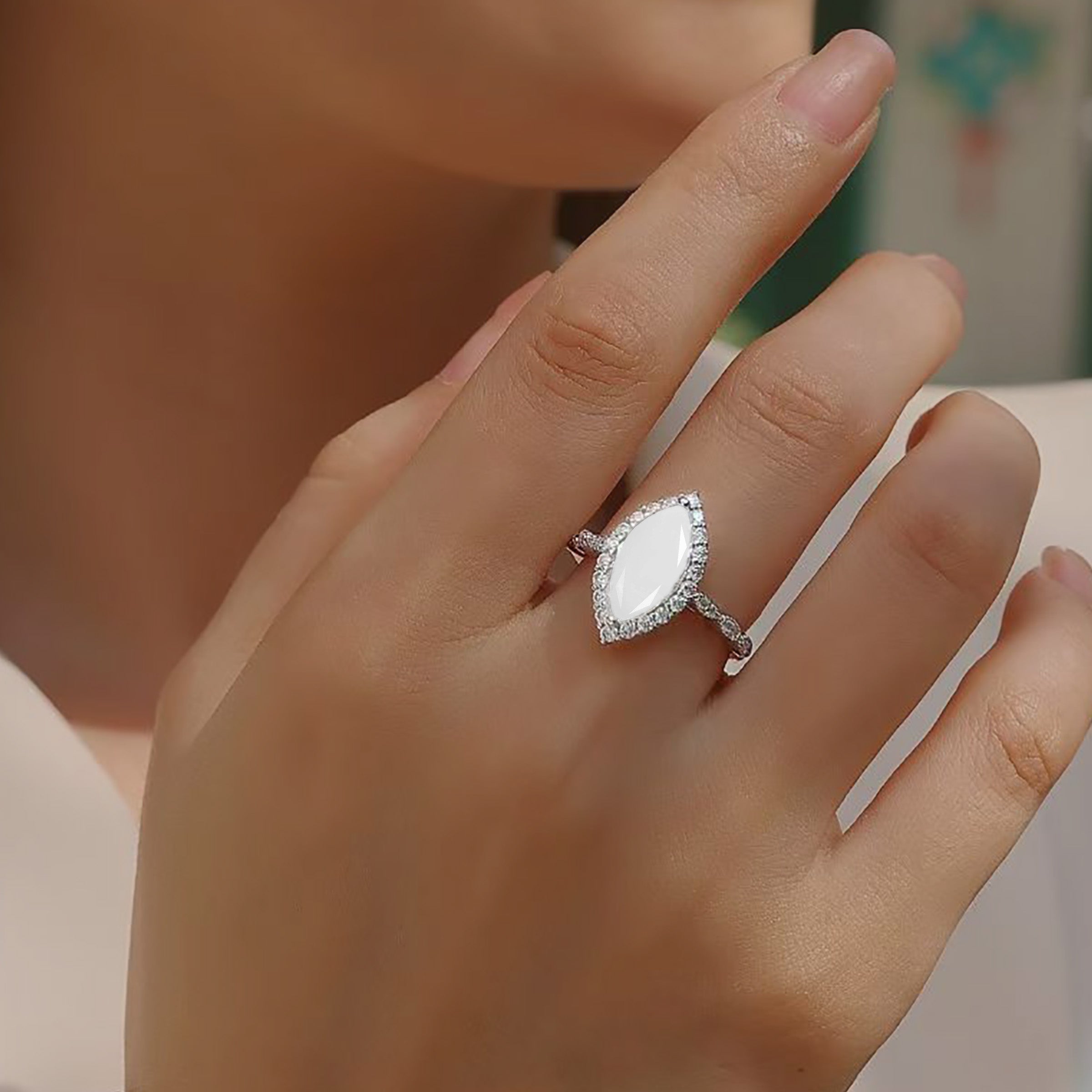 Celestial Shine Breastmilk Ring - Sterling Silver Keepsake Jewelry for Moms - Perfect for Breastfeeding Moms, Baby Showers & Mother's Day Gifts